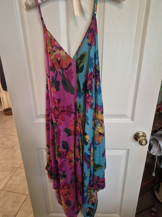 Anthropologie Dresses & Skirts - XS/S Anthropologie Dress - Pink And Blue Floral Print